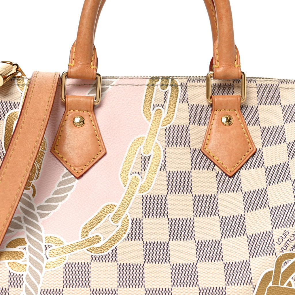 Louis Vuitton Damier Azur Nautical Speedy Bandouliere 25