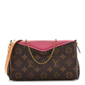 Louis Vuitton Monogram Pallas Clutch Rose Fizzy