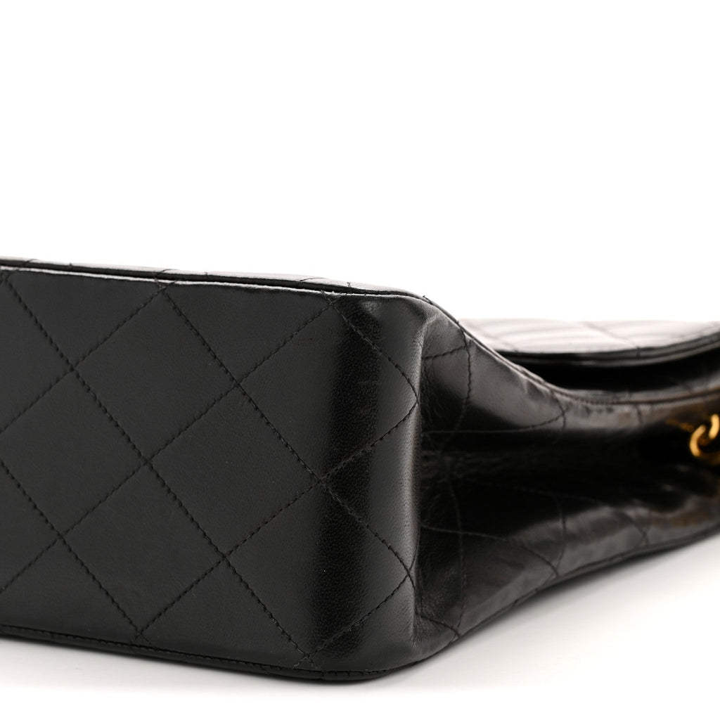 Chanel Lambskin Quilted XL Jumbo Single Flap Black
