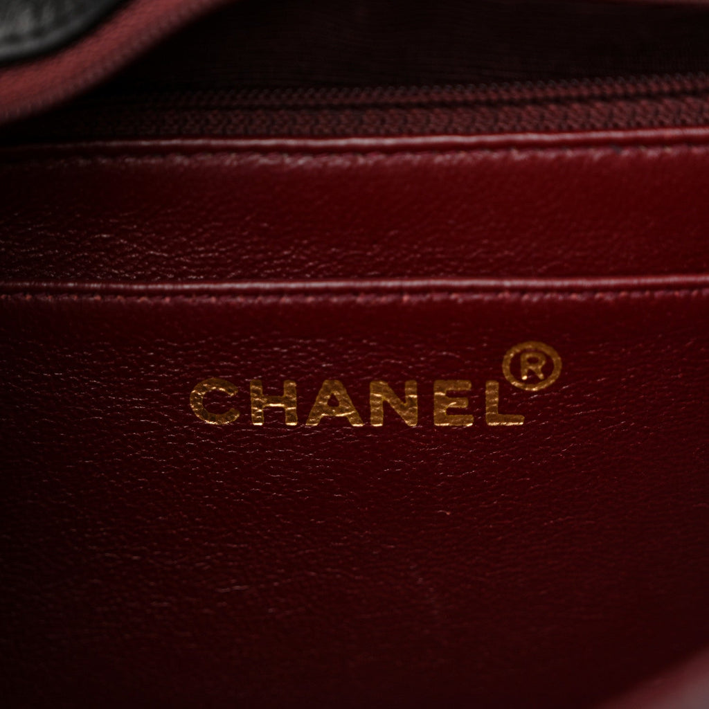 Chanel Lambskin Quilted Small Single Flap Black