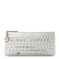 Metallic Calfskin Keyboard Pouch Silver