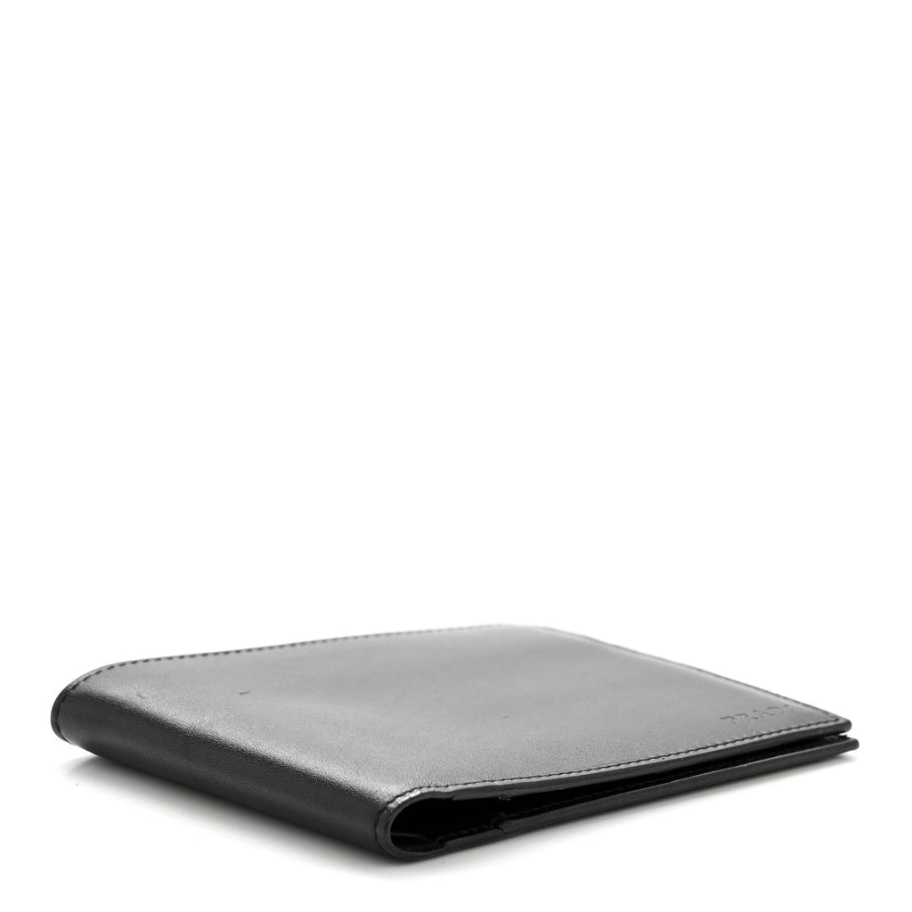 Prada Soft Calf Bi-Fold Wallet Black