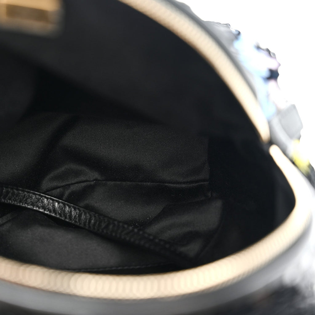 Chanel Sequin Lambskin CC Backpack Black Red Blue Yellow