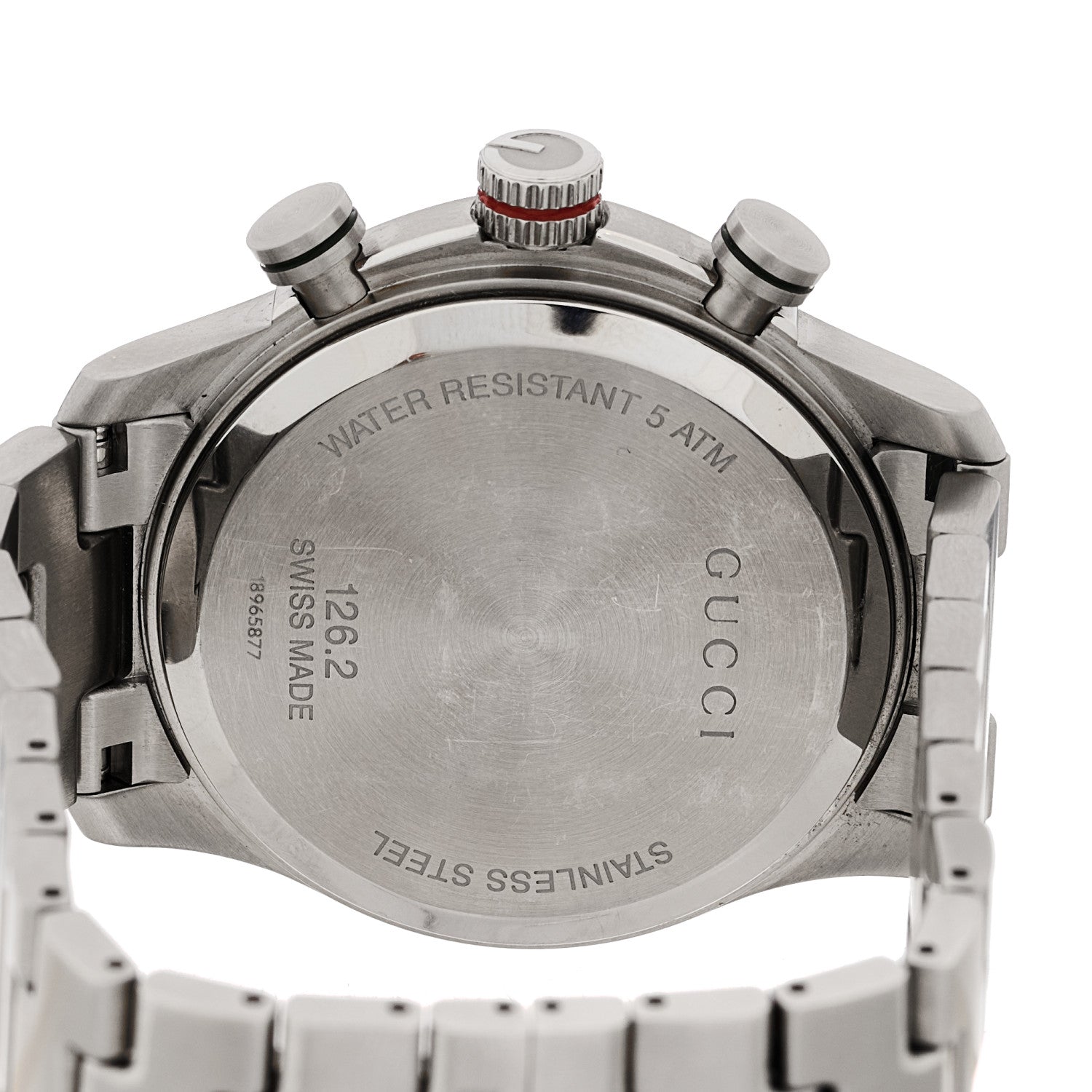 Gucci Stainless Steel 45mm G-Timeless Chronograph Quartz Watch Brown