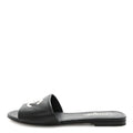 Lambskin Pearl CC Sandals 40.5 Black