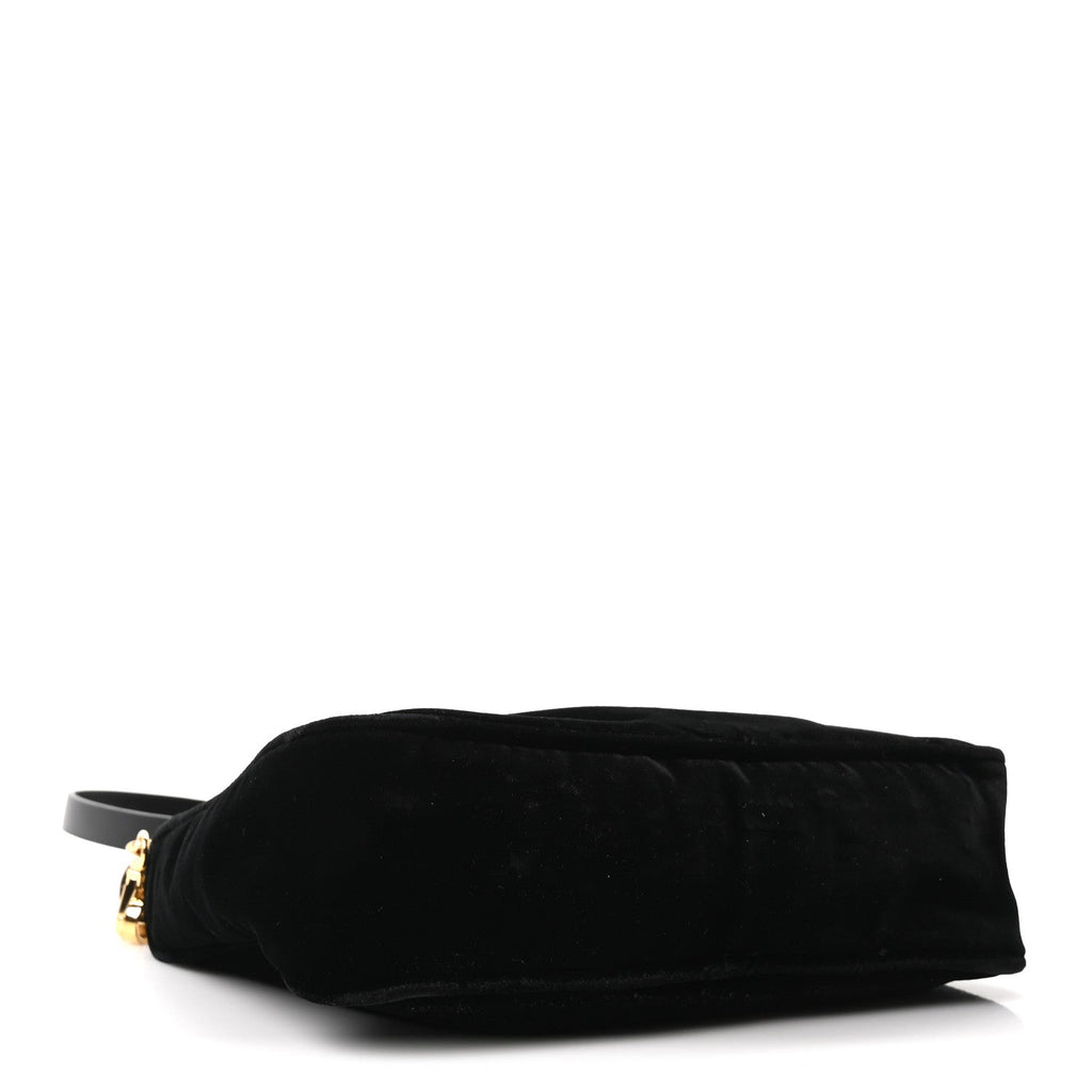 Prada Velvet Nappa Mini Re-Edition Shoulder Bag Black