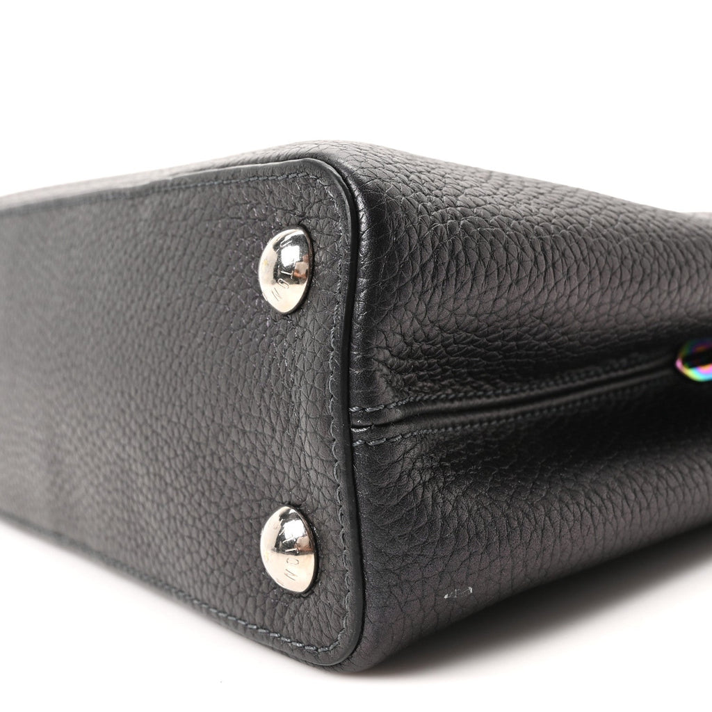 Louis Vuitton Taurillon Capucines BB Scarabeo Iridescent Black