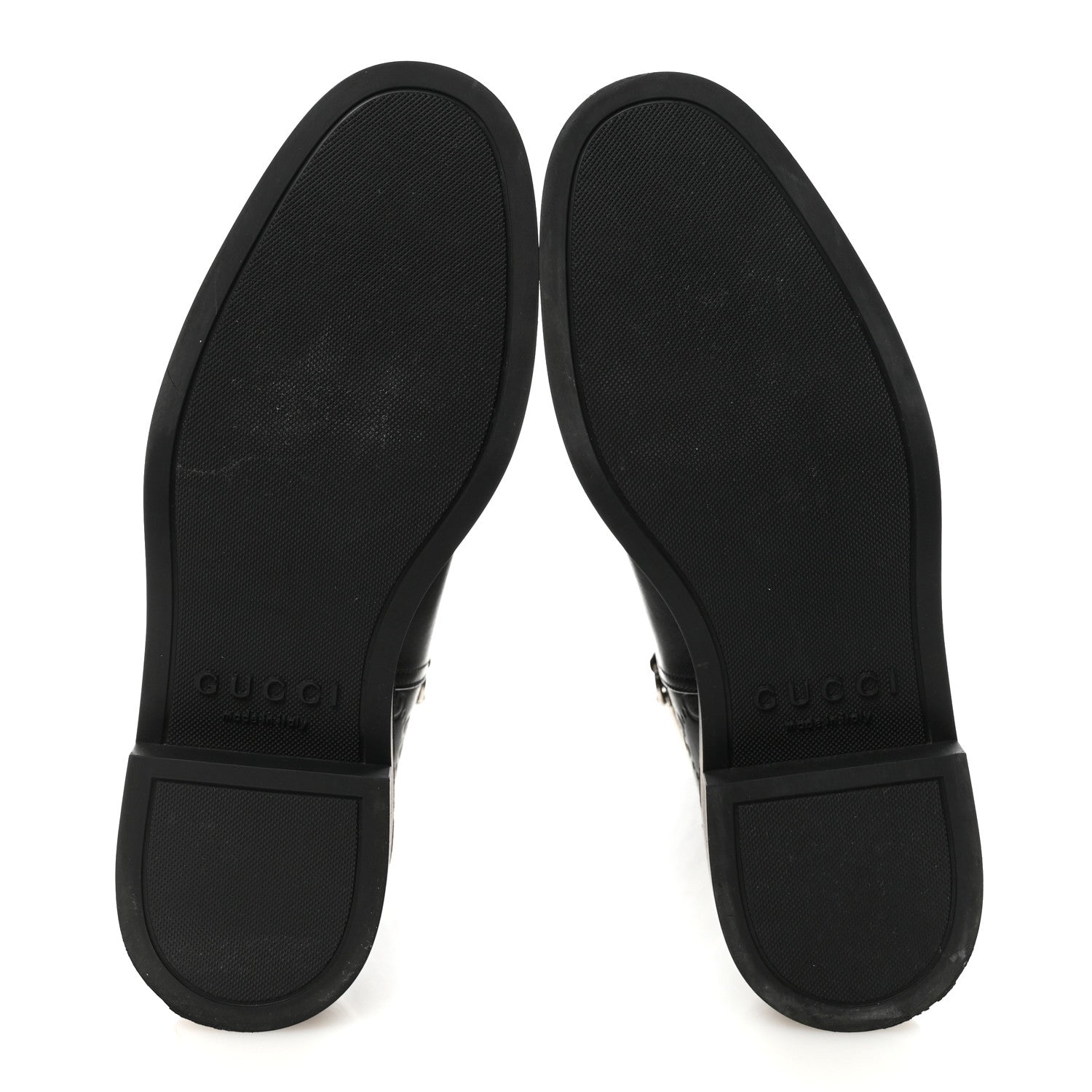 Gucci Guccissima Michelangelo Slim Horsebit Riding Boots 37 Black
