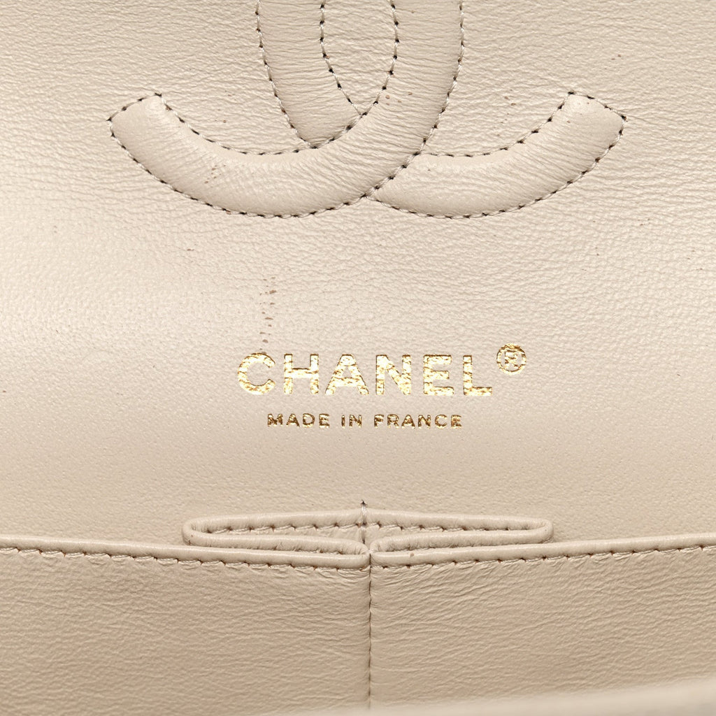 Chanel Caviar Quilted Medium Double Flap White