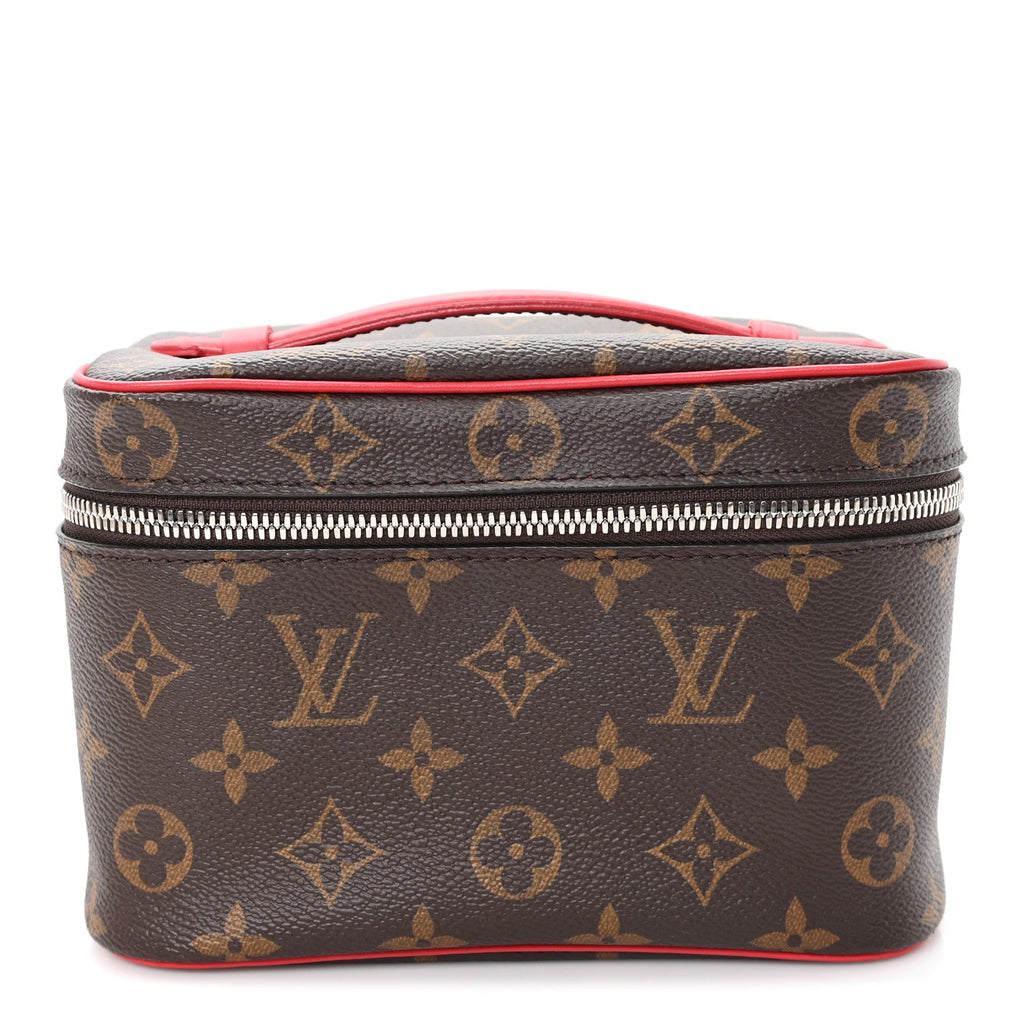 Louis Vuitton Monogram Macassar Nice Mini Rouge