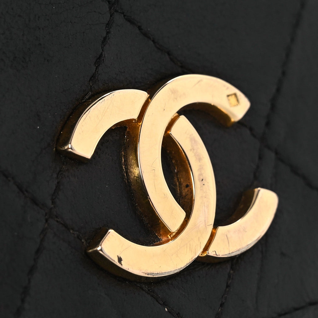 Chanel Lambskin Quilted Small Single Flap Bag Black