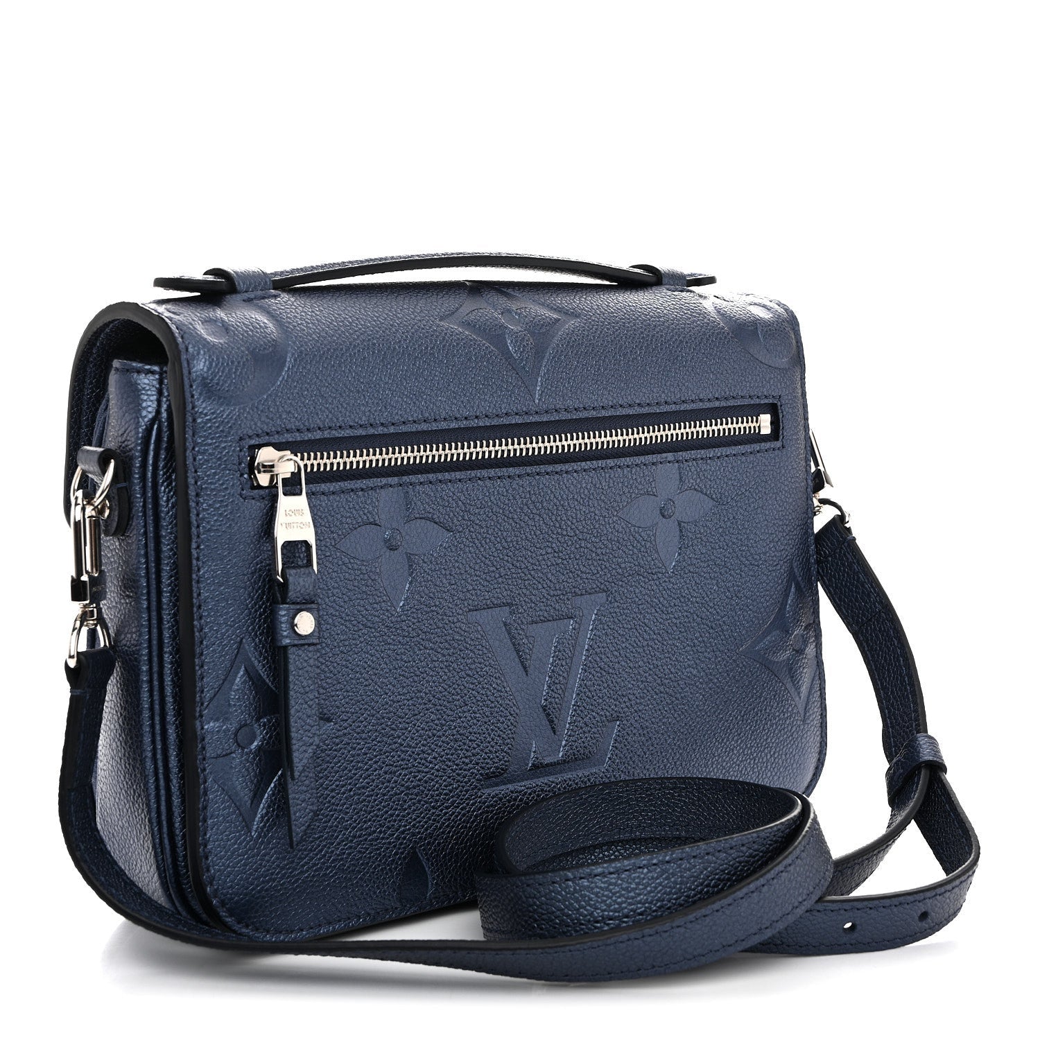 Louis Vuitton Metallic Empreinte Monogram Giant Pochette Metis Navy Nacre