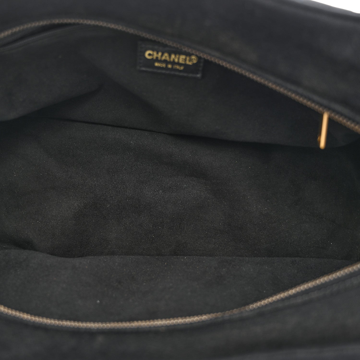 Chanel Jersey Square Quilted Bowler Black