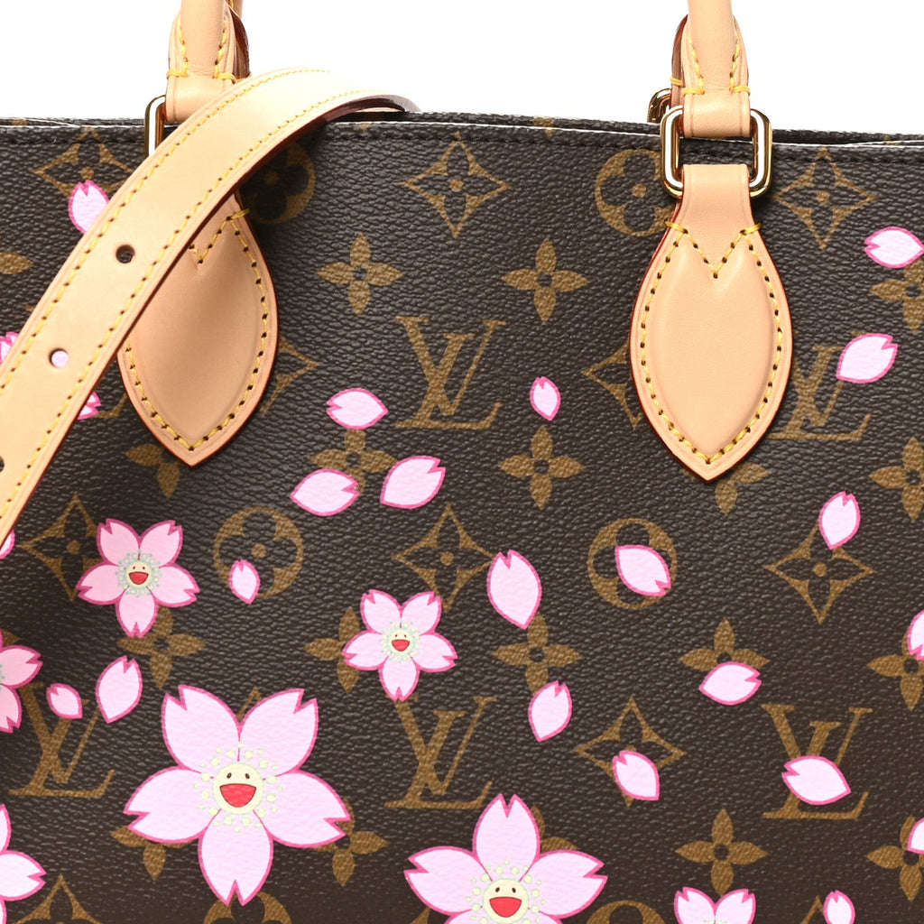 Louis Vuitton LV X TM Monogram Cherry Blossom Onthego PM Sakura Brown