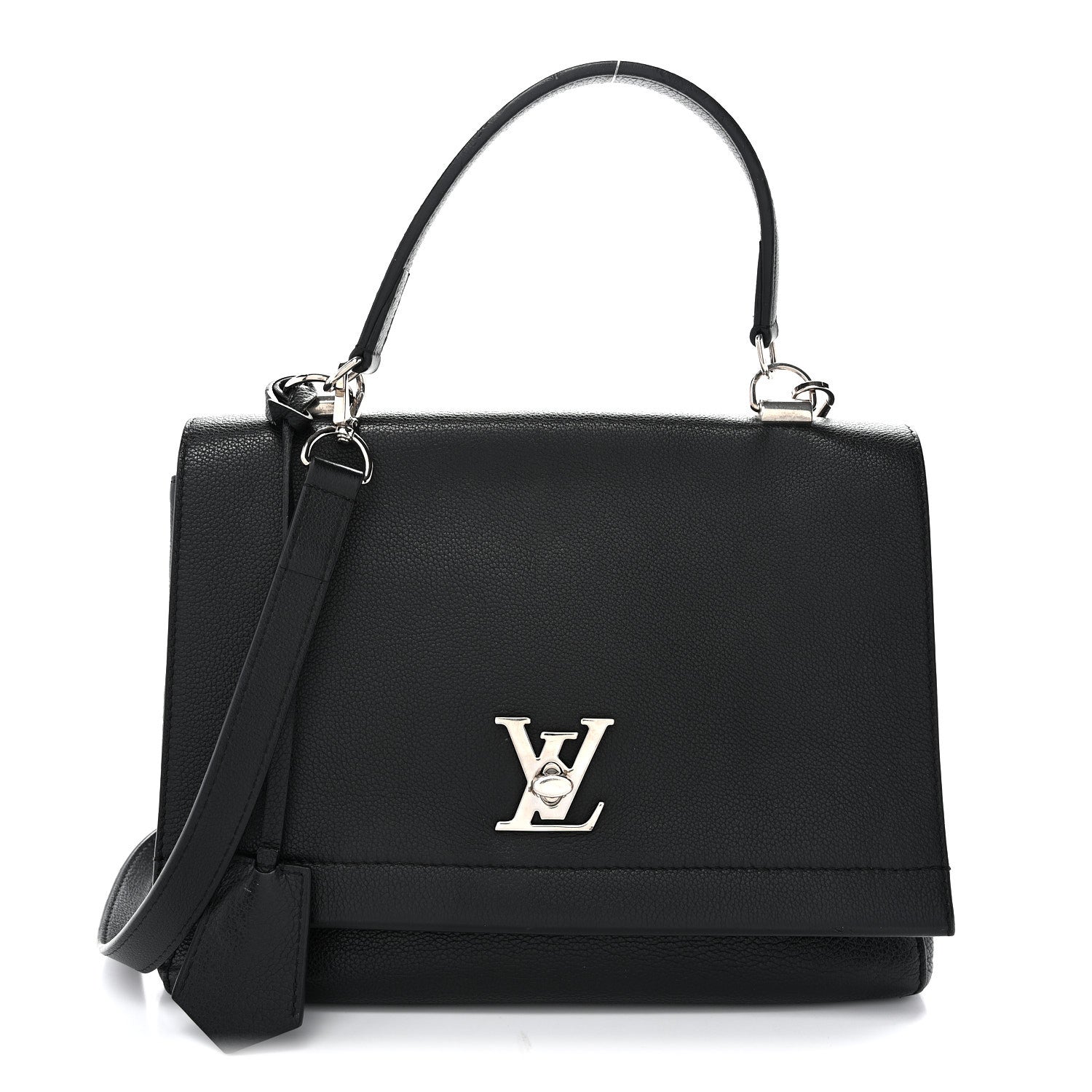 Louis Vuitton Soft Calfskin Lockme II Top Handle Black