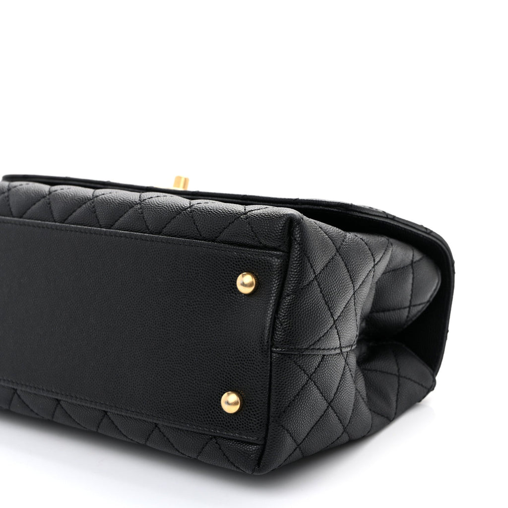Chanel Caviar Quilted Small Coco Chain Handle Flap Black