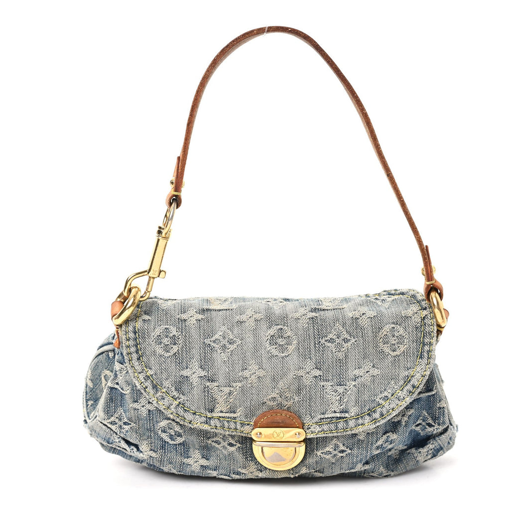 Louis Vuitton Monogram Denim Mini Pleaty Blue