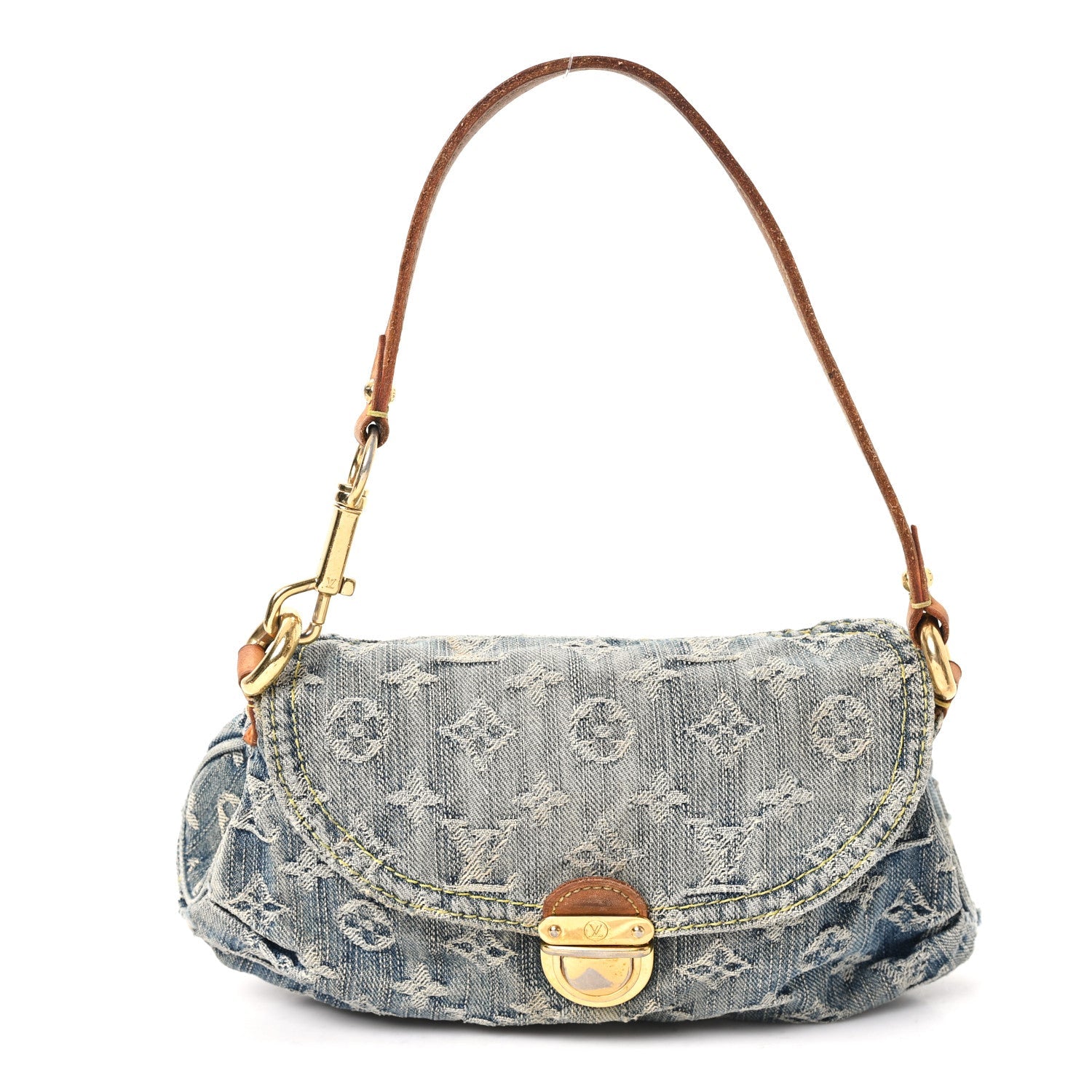 Louis Vuitton Monogram Denim Mini Pleaty Blue