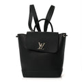 Louis Vuitton Calfskin Lockme Backpack Black