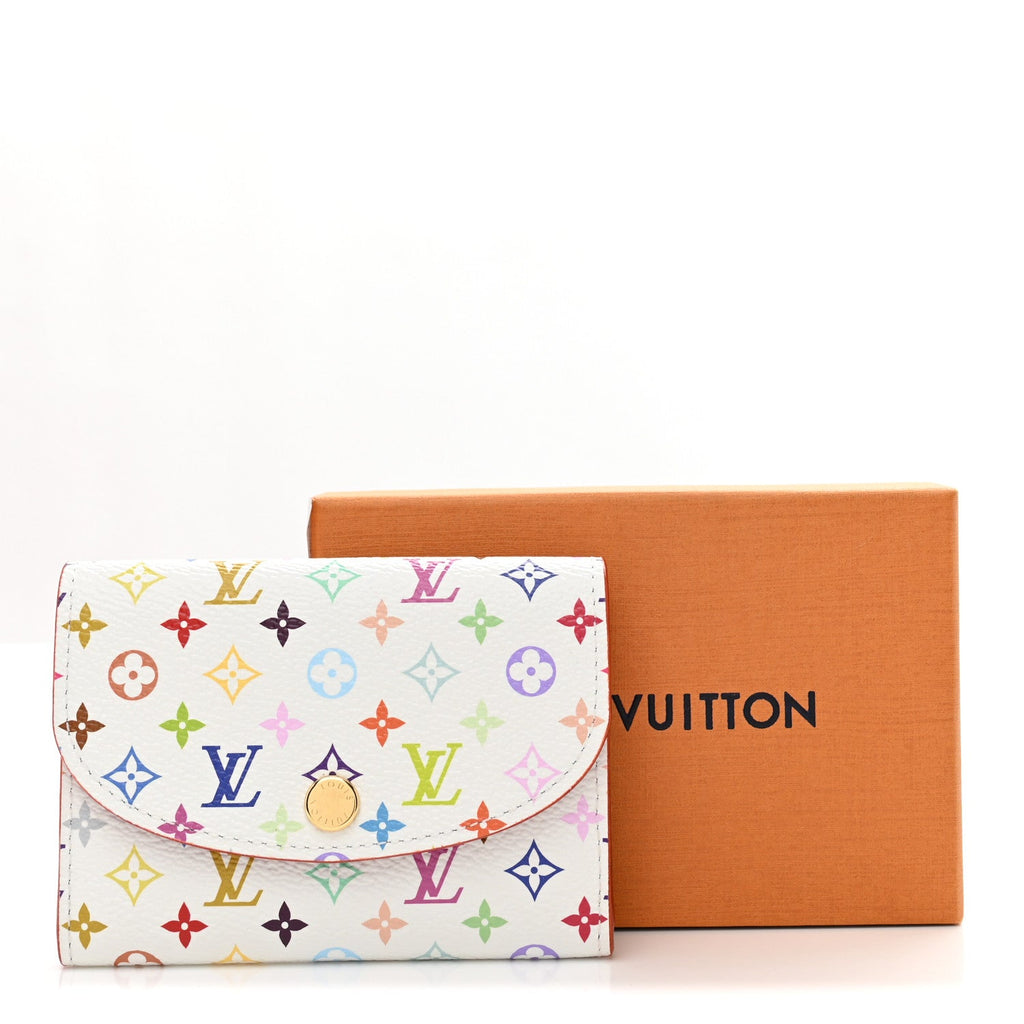 Louis Vuitton LV X TM Monogram Multicolor Rosalie Coin Purse White Kawaii Pink