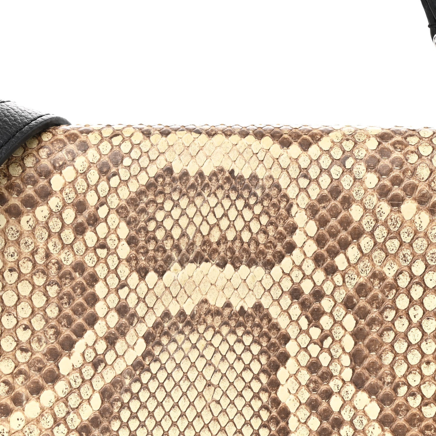 Louis Vuitton Snakeskin Lockme II Top Handle Black