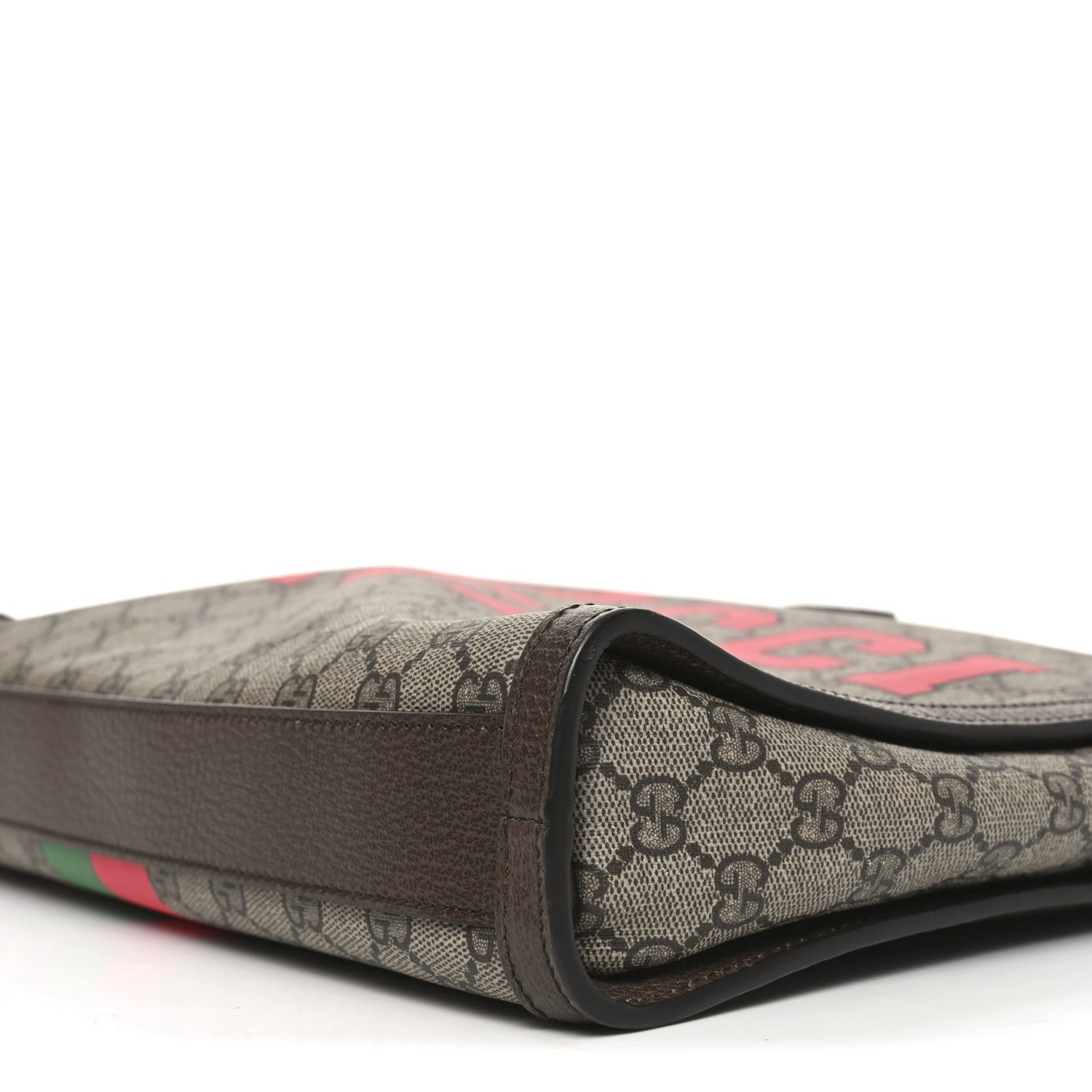Gucci GG Supreme Monogram Textured Dollar Calfskin Web Gucci Tiger Slip Handle Tote Beige Ebony Live Red New Shamarock New Acero