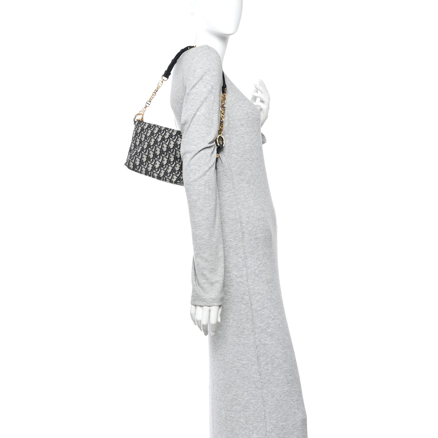 Christian Dior Oblique DiorStar Hobo Bag Blue