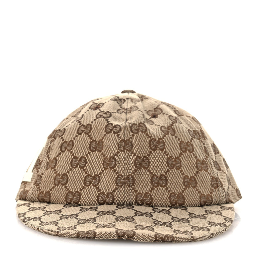 Gucci Monogram Patch Logo Soft Baseball Hat S Beige Cocoa