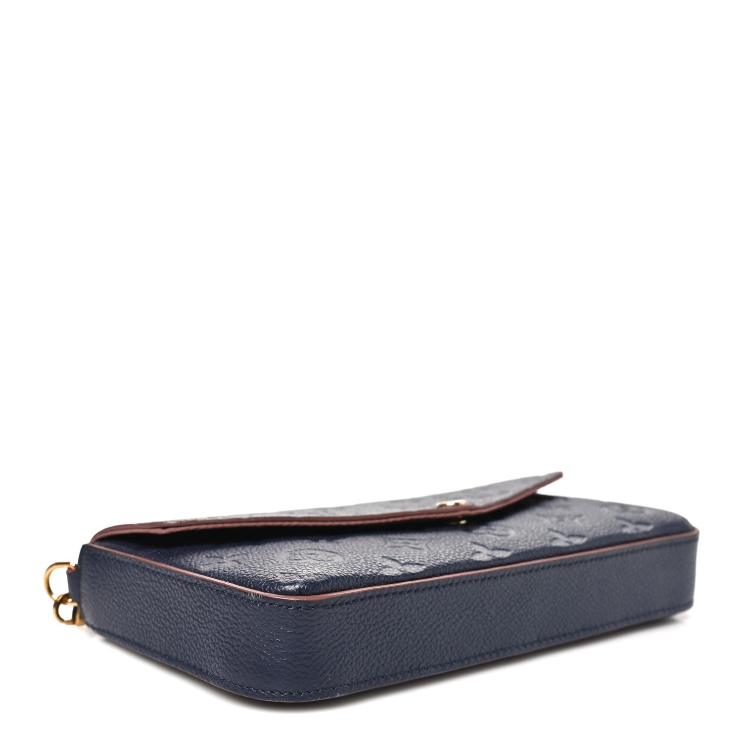 Louis Vuitton Empreinte Pochette Felicie Chain Wallet Marine Rouge