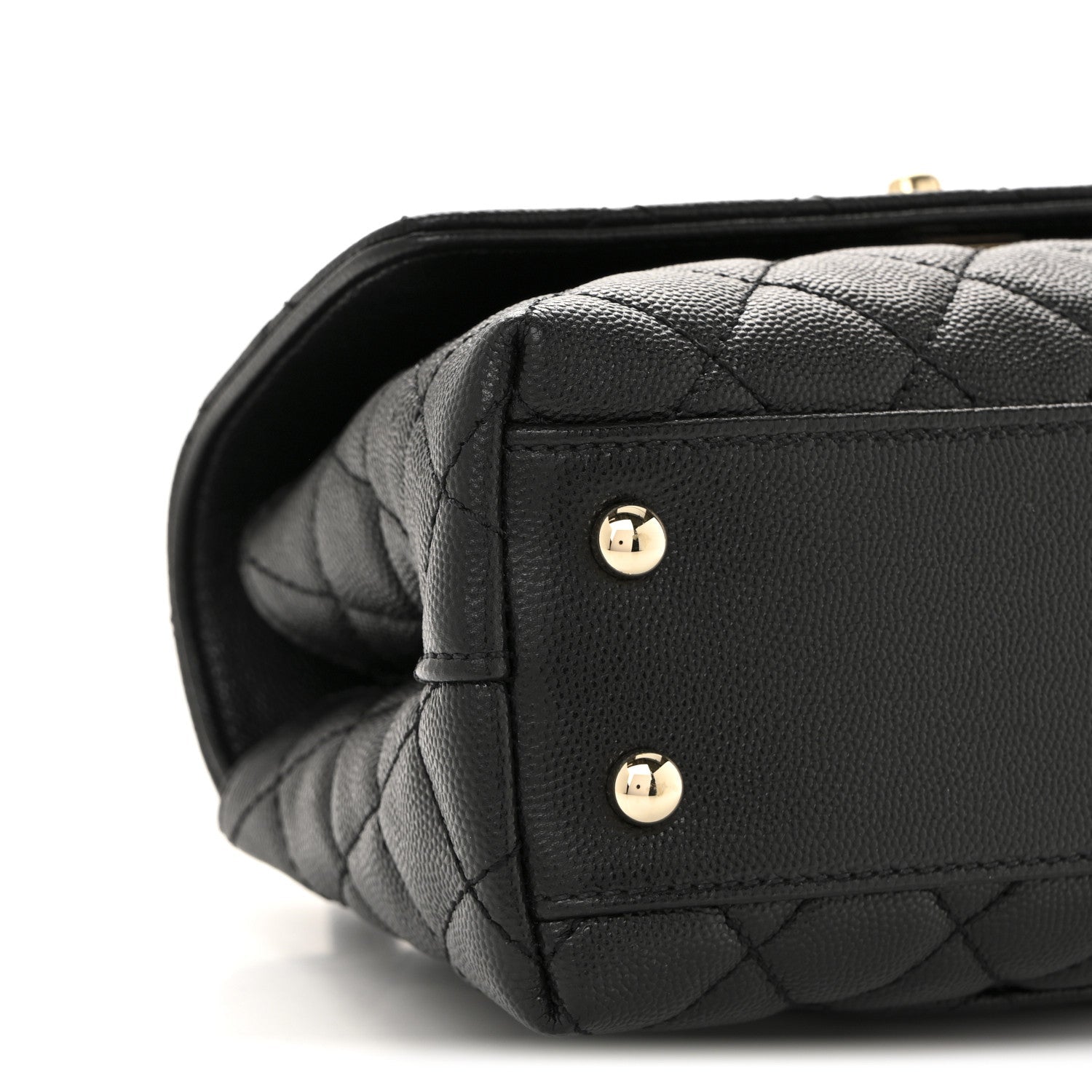 Chanel Caviar Quilted Mini Coco Handle Flap Black