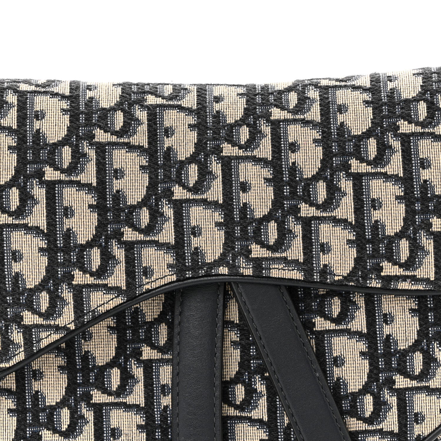 Christian Dior Oblique Saddle Bag Blue