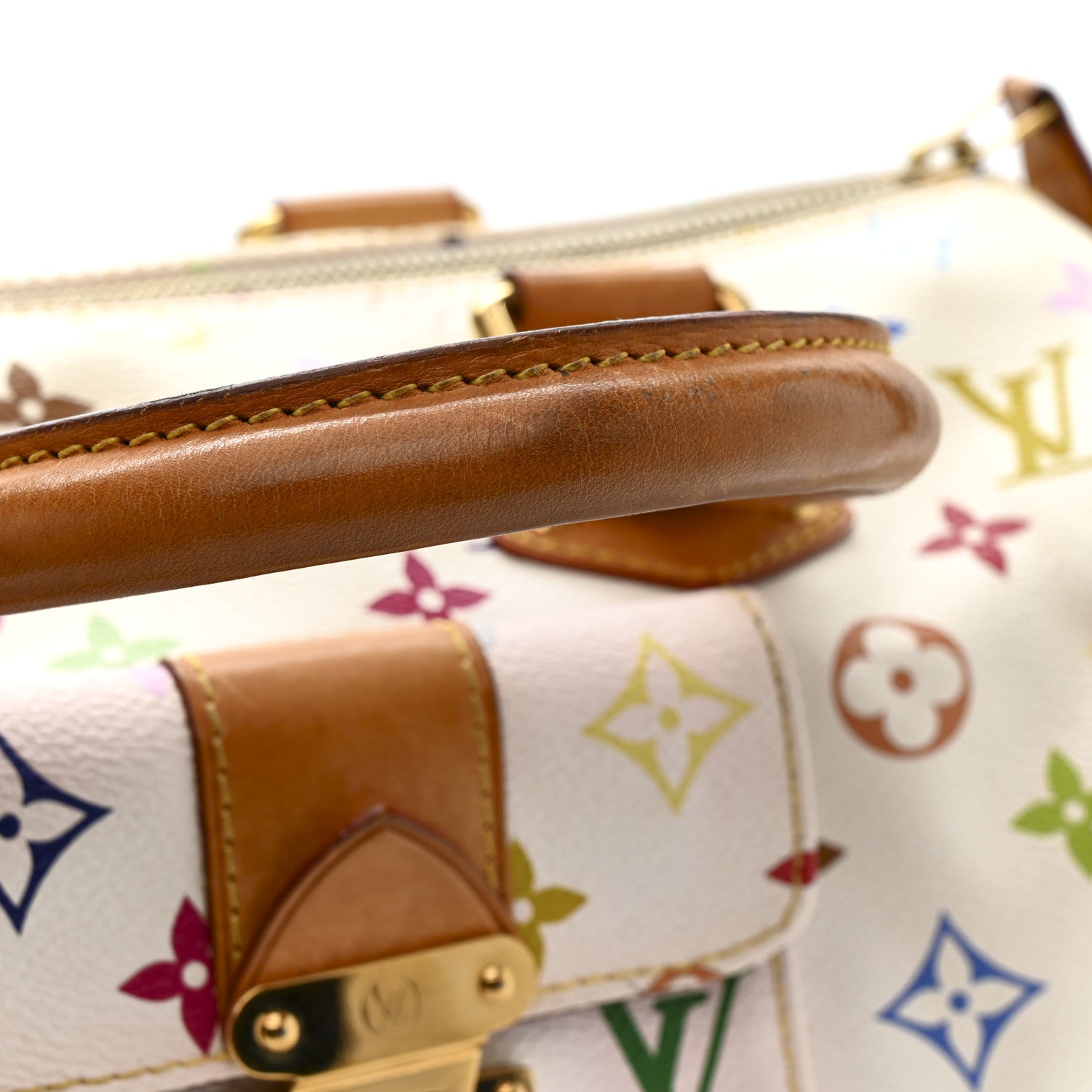 Louis Vuitton Monogram Multicolor Speedy 30 White
