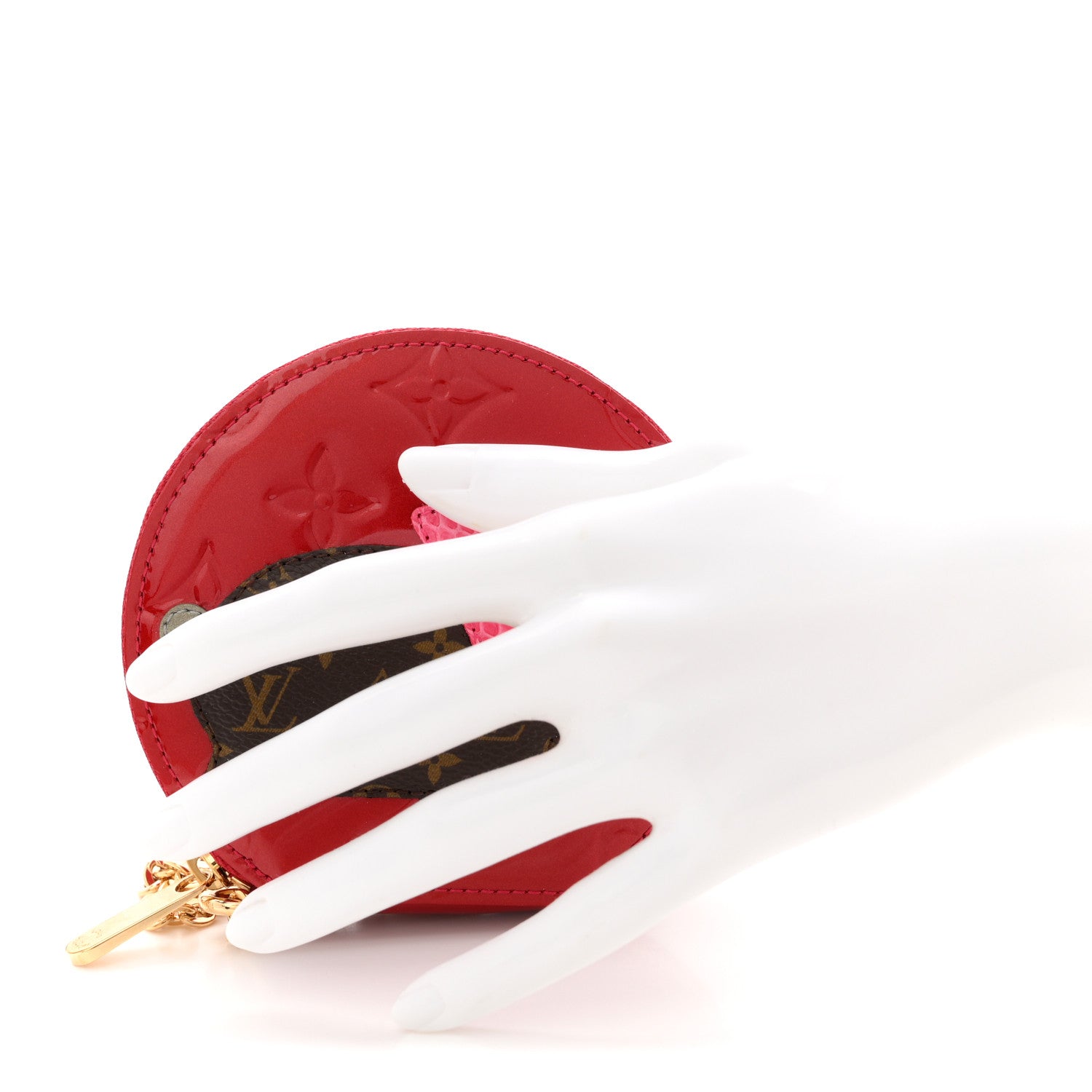 Louis Vuitton Vernis Animania Lapin Bunny Round Coin Purse Pomme D'Amour