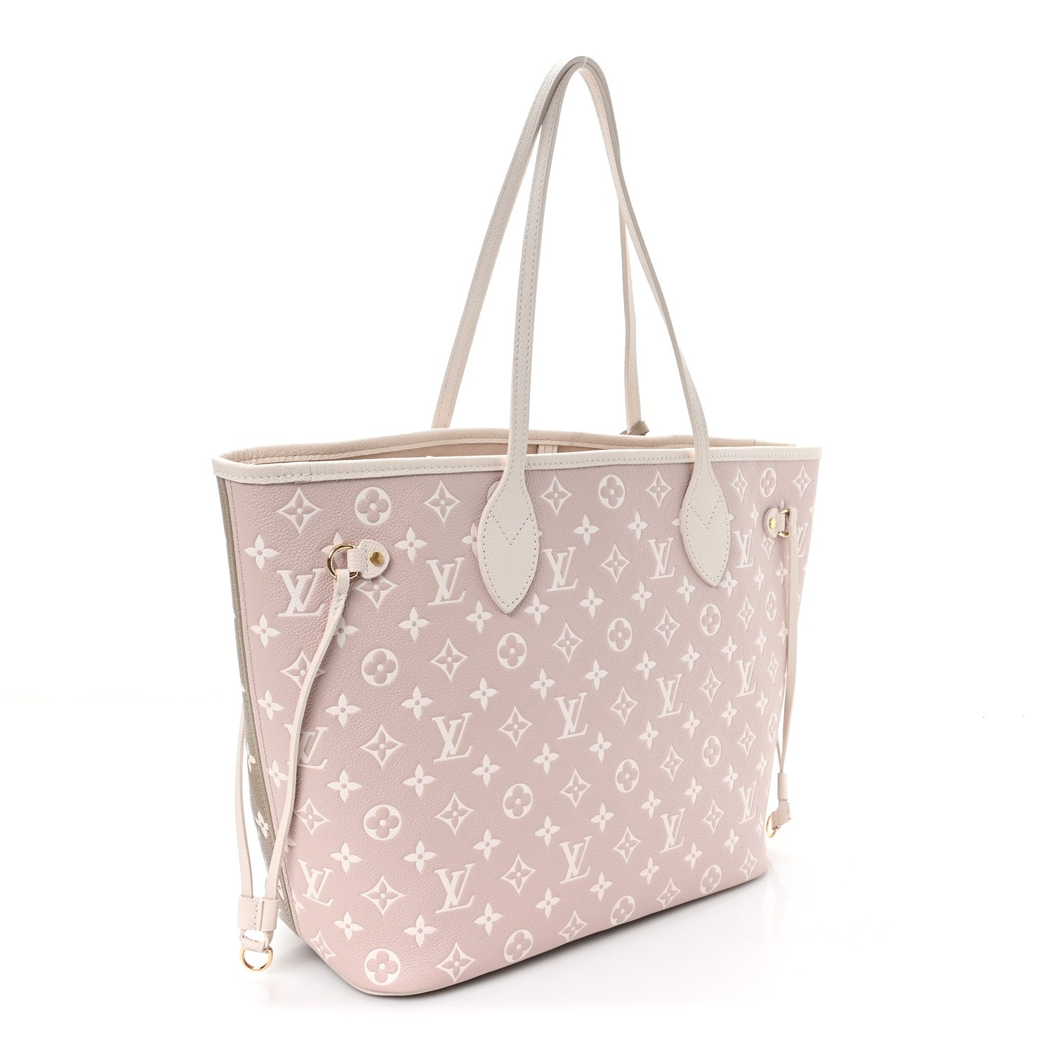 Louis Vuitton Empreinte Monogram Spring In The City Neverfull MM Kaki Beige Cream