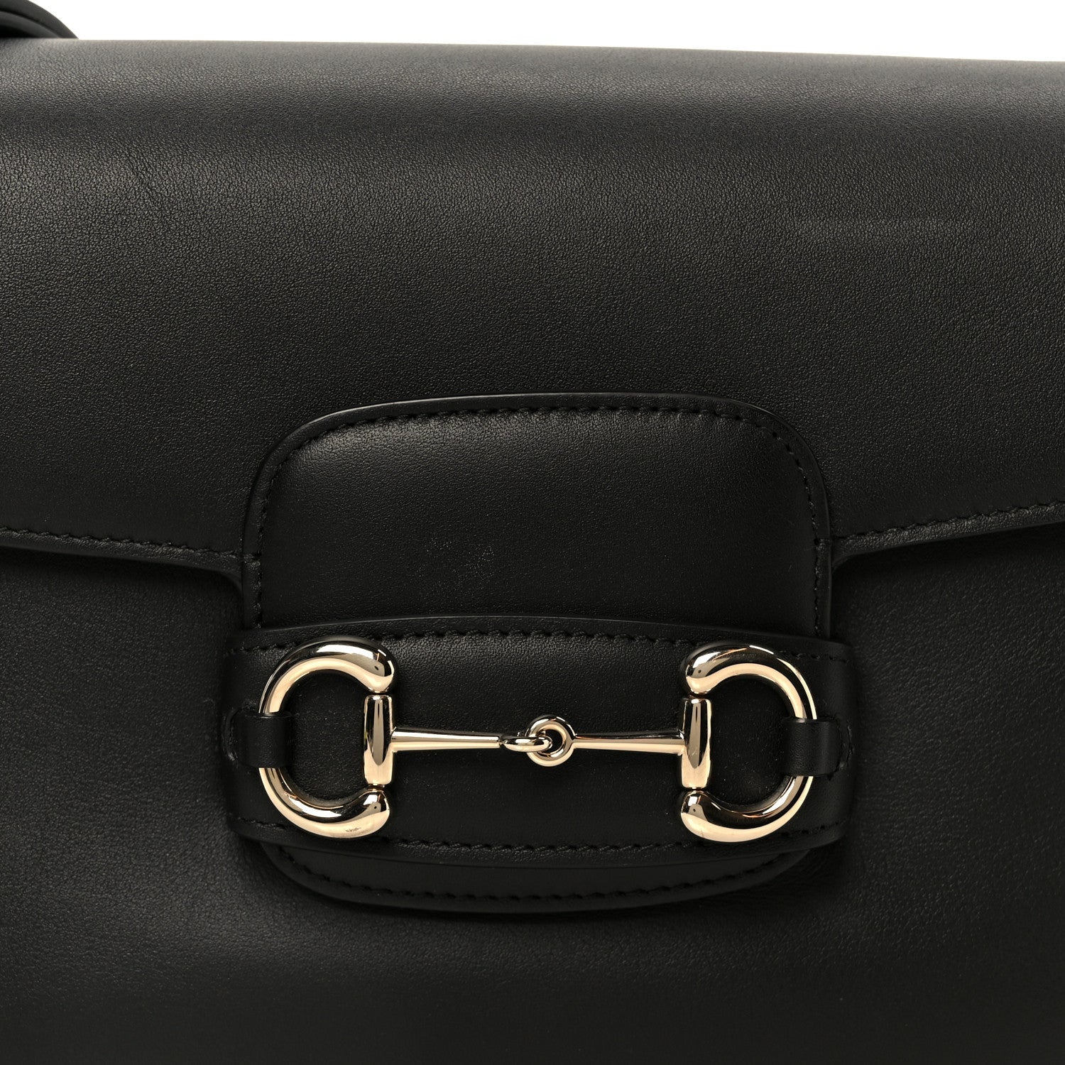 Gucci Arabella Calfskin Horsebit 1955 Soft Small Shoulder Bag Black