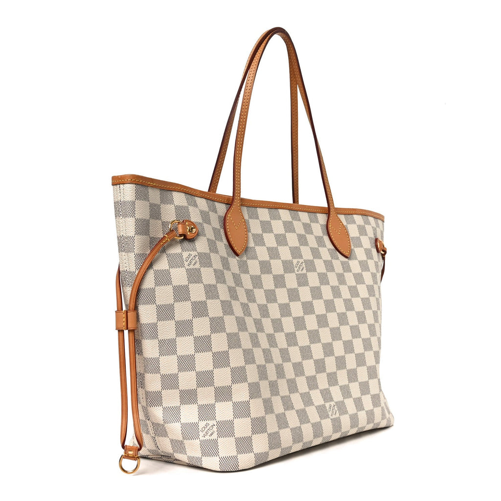Louis Vuitton Damier Azur Neo Neverfull MM Rose Ballerine