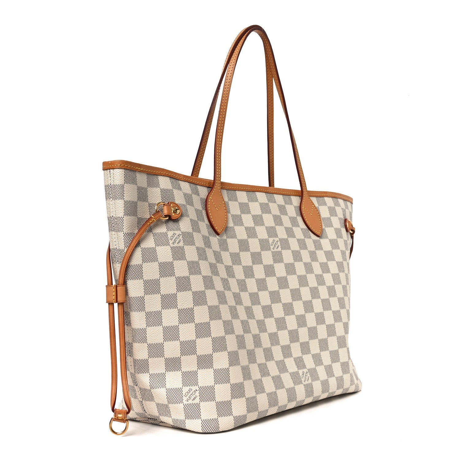 Louis Vuitton Damier Azur Neo Neverfull MM Rose Ballerine