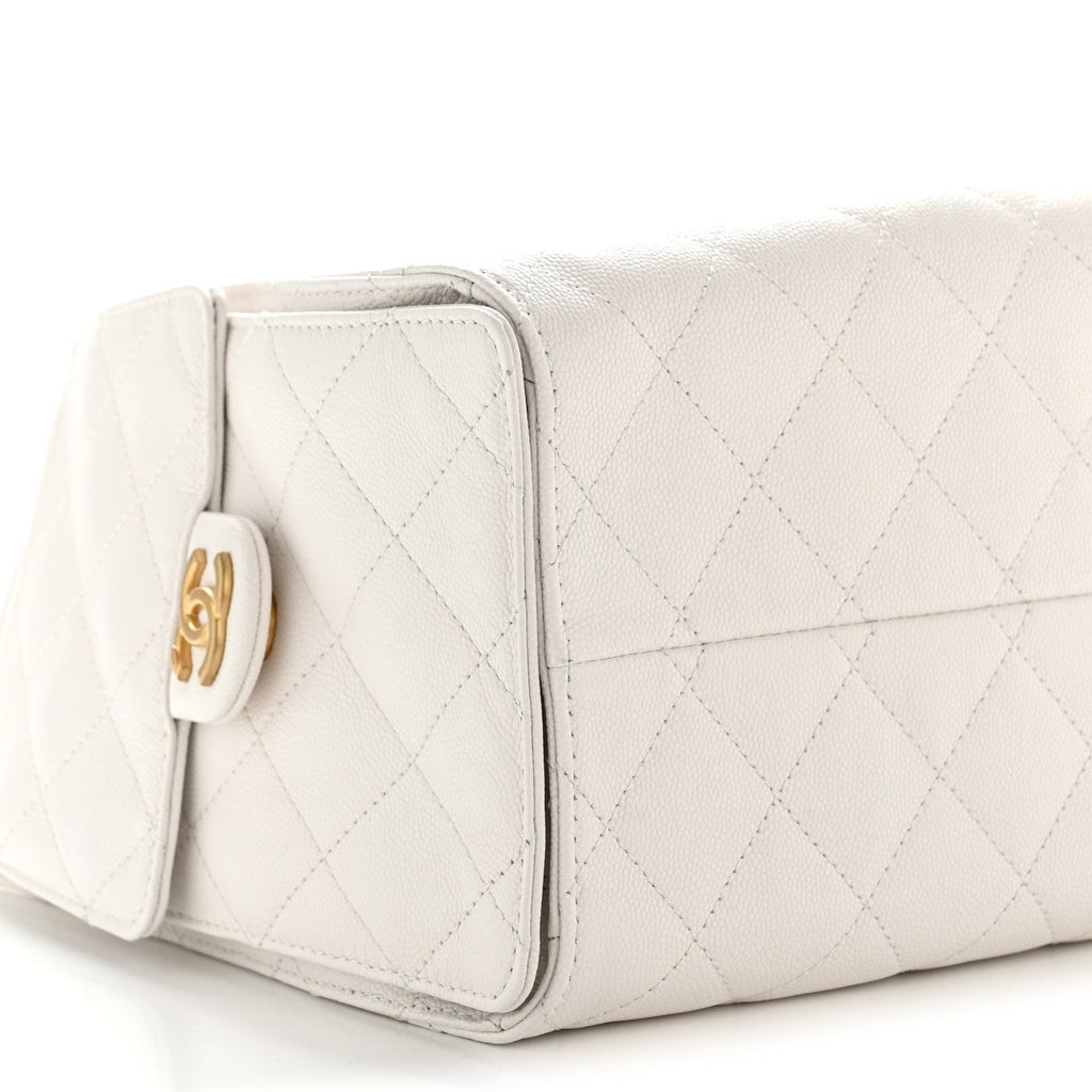 Chanel Caviar Quilted Small Chanel 25 Handbag White