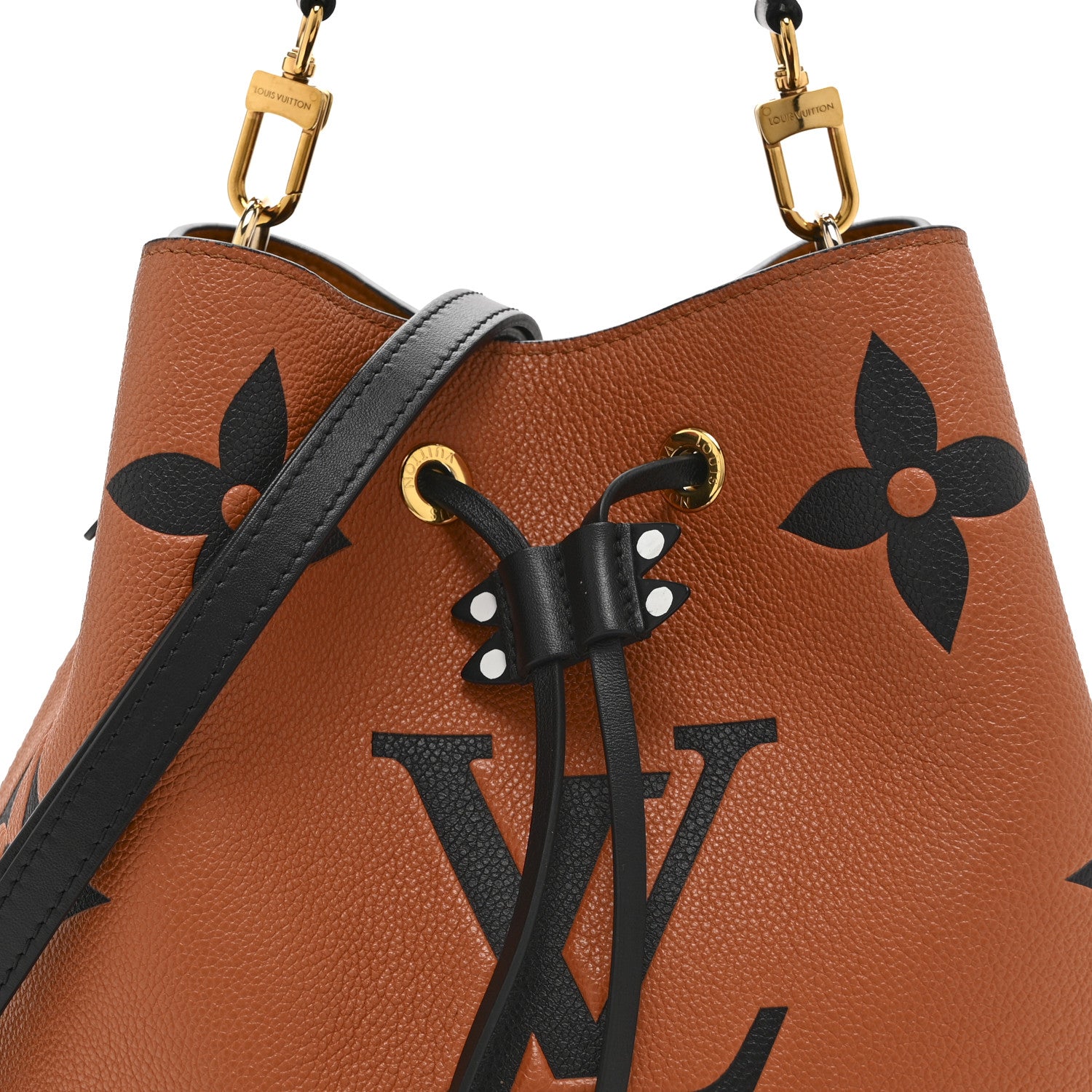 Louis Vuitton Empreinte Monogram Giant Crafty Neonoe MM Caramel Black