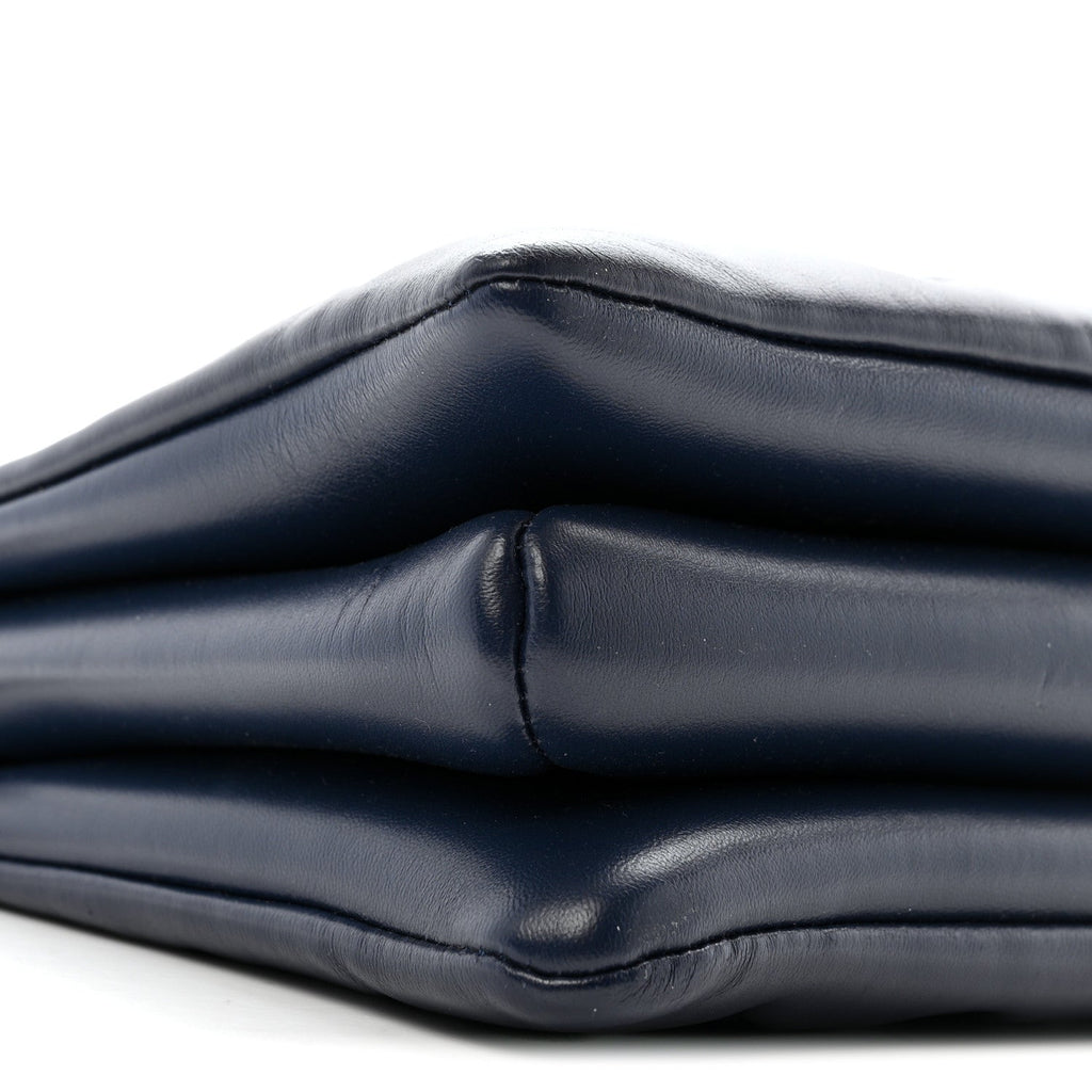 Louis Vuitton Lambskin Embossed Monogram Coussin PM Navy