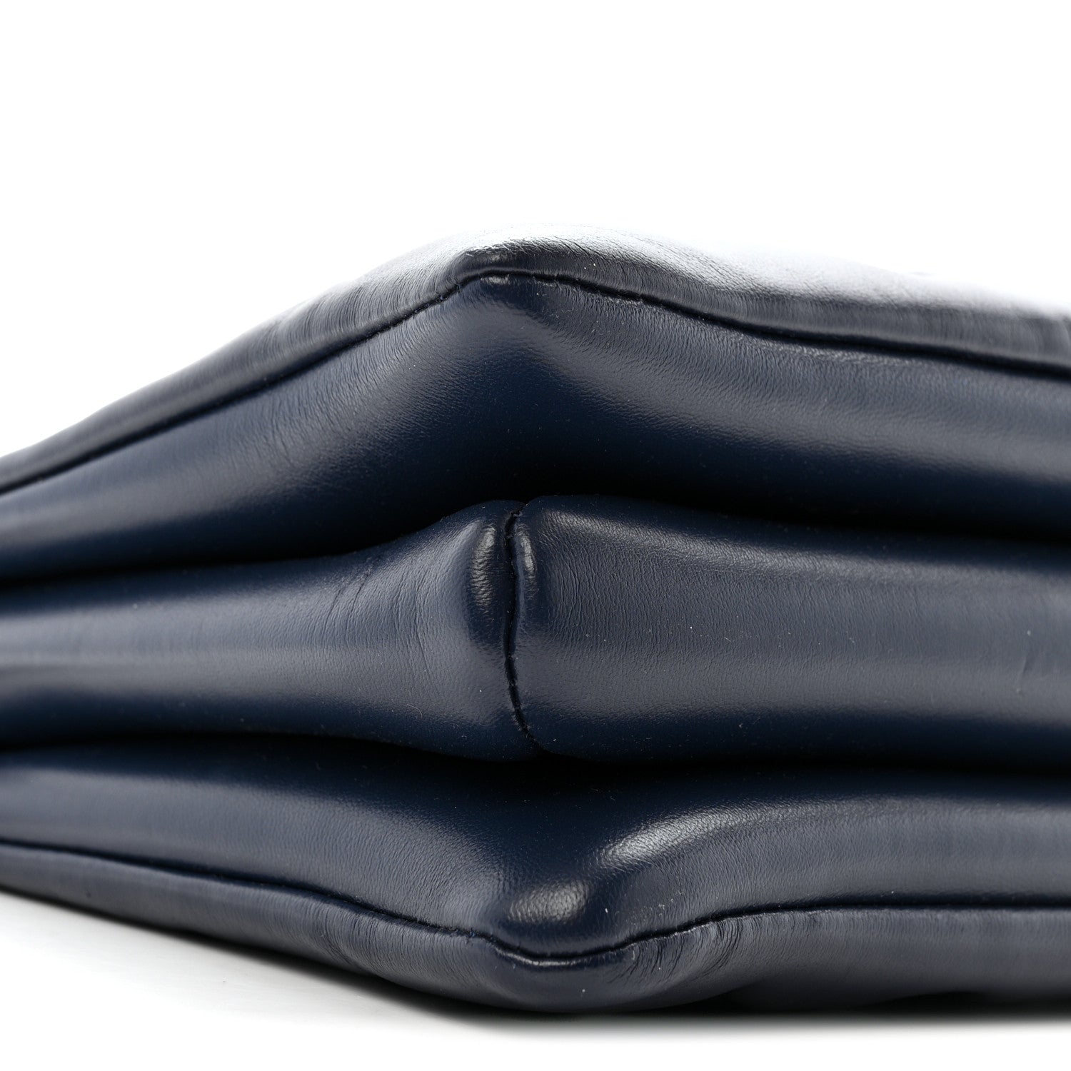 Louis Vuitton Lambskin Embossed Monogram Coussin PM Navy