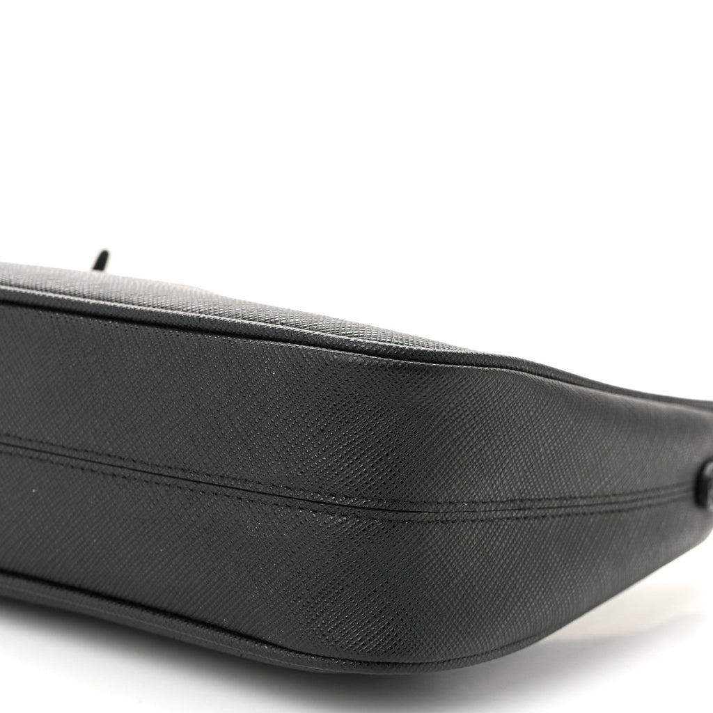 Prada Saffiano Lux Re-Edition 2005 Shoulder Bag Black