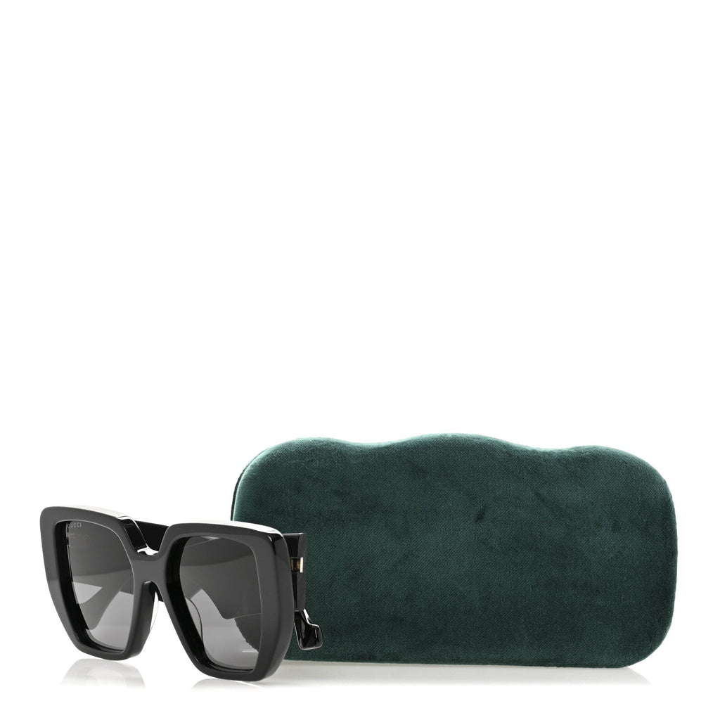 Gucci Acetate Square Frame Sunglasses GG0956S Black