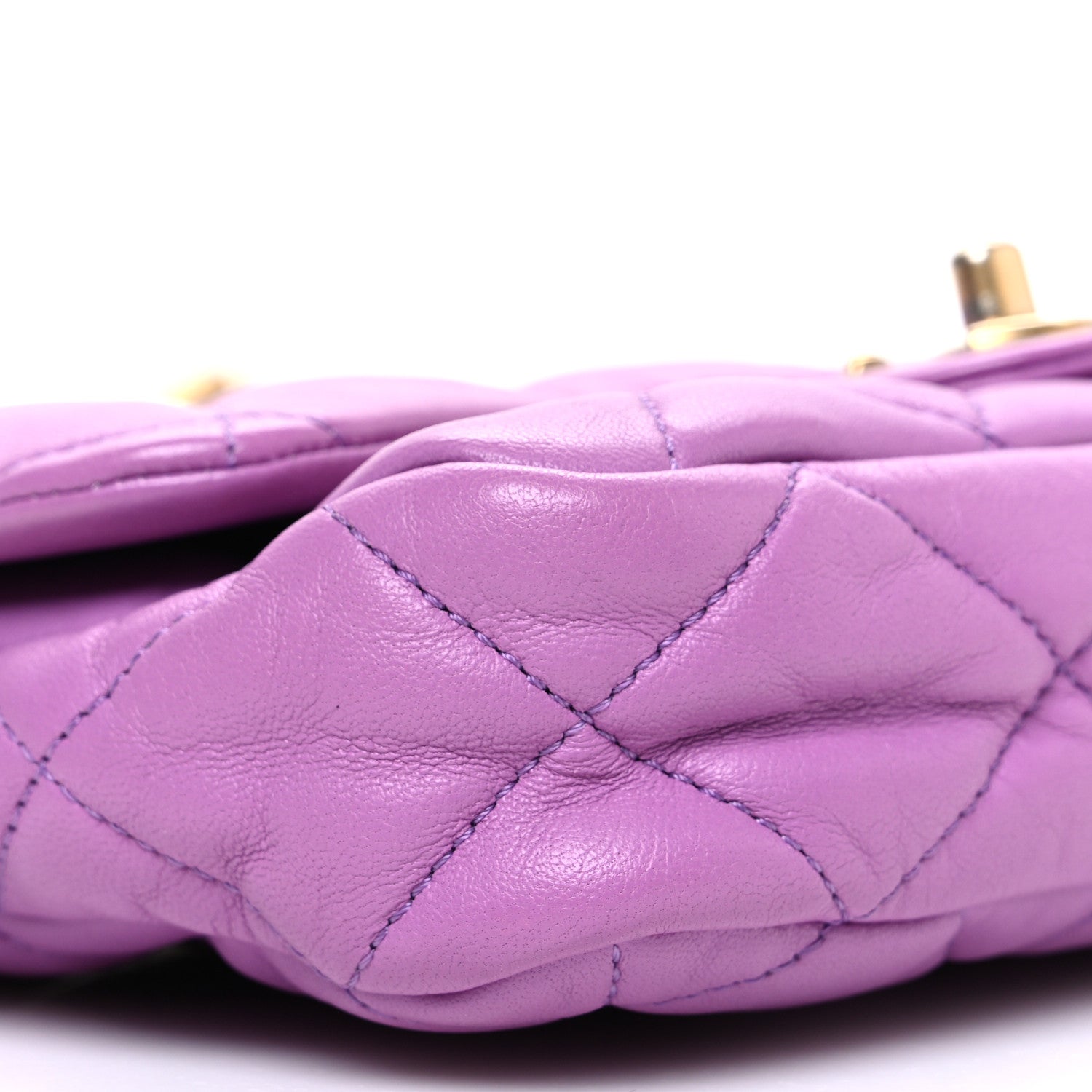 Chanel Lambskin Quilted Small CC Funky Town Flap Purple