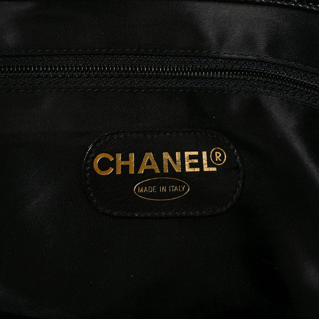 Chanel Caviar Large CC Shoulder Bag Black