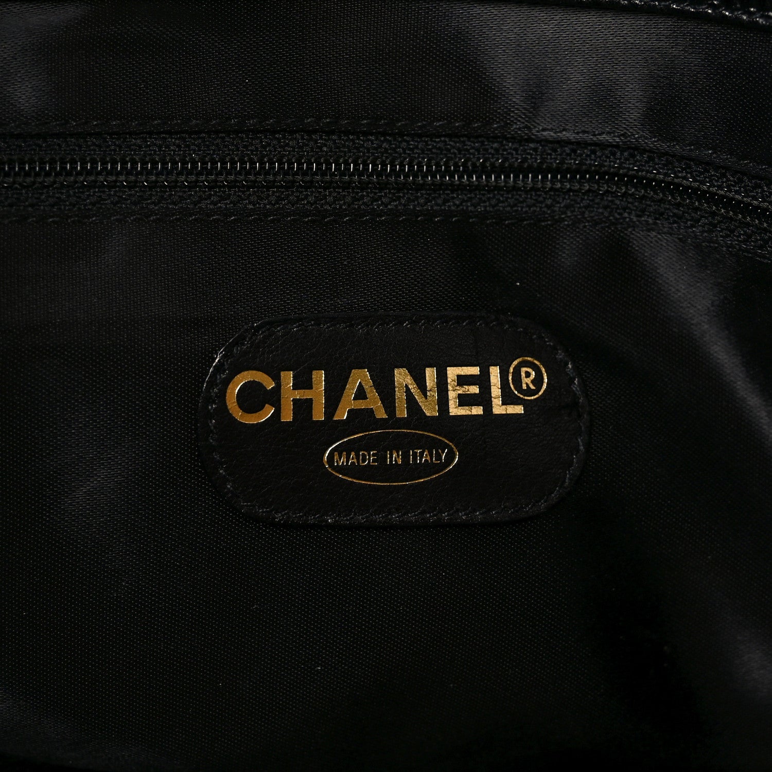 Chanel Caviar Large CC Shoulder Bag Black