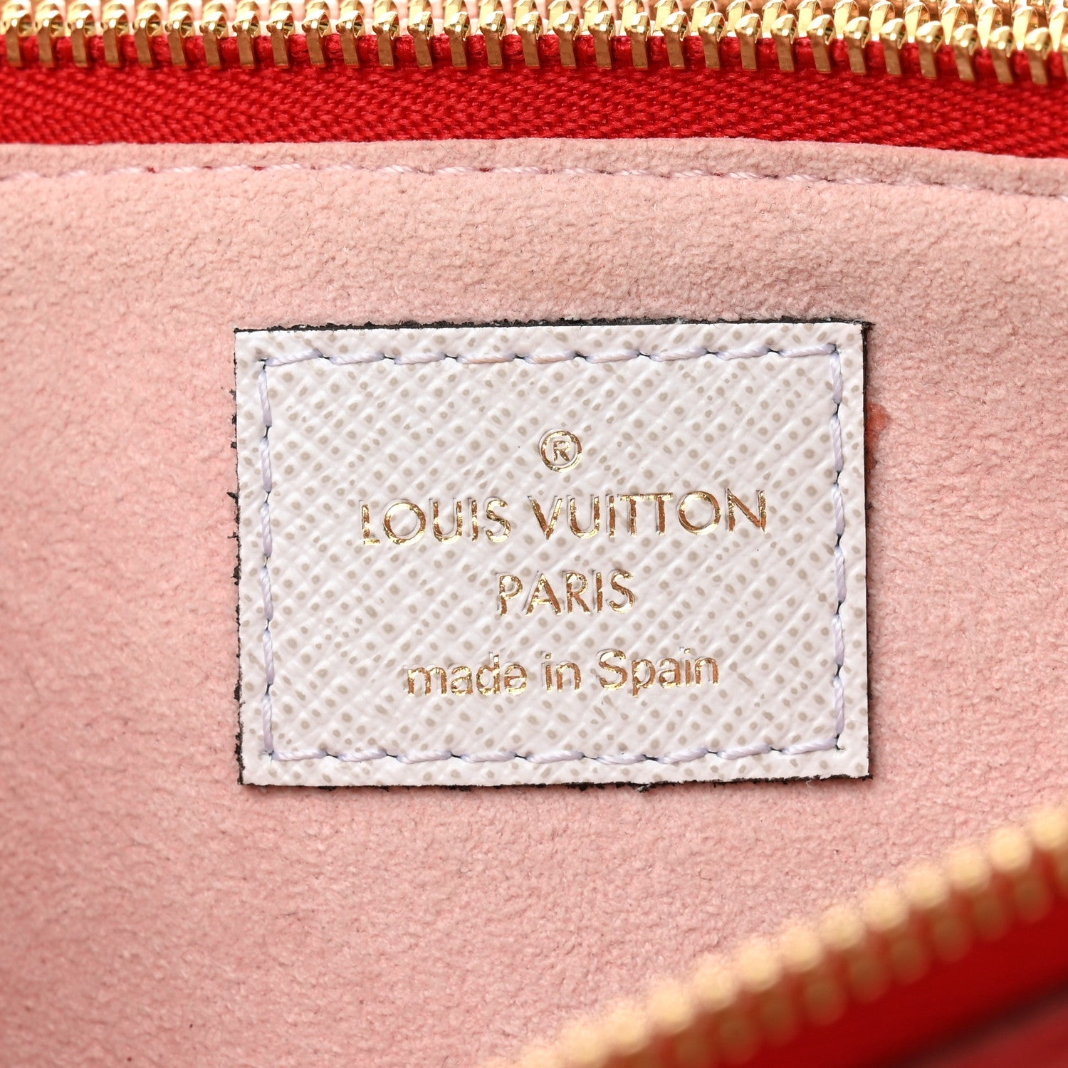 Louis Vuitton Monogram Giant Double Zip Pochette Rouge