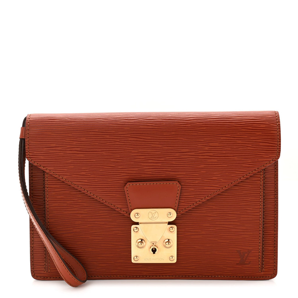 Louis Vuitton Epi Pochette Sellier Dragonne Kenyan Fawn