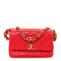 Chanel Lambskin Quilted Small Flap Red