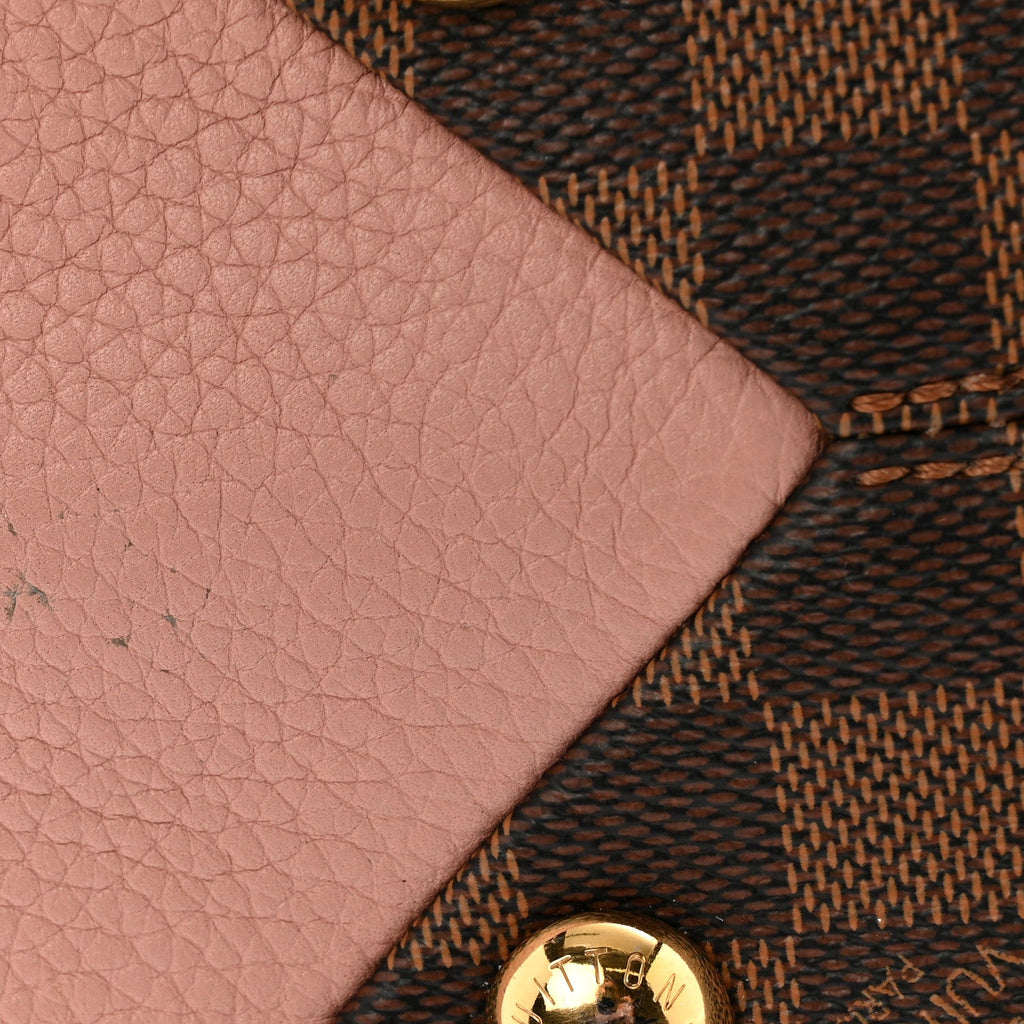Louis Vuitton Damier Ebene Cuir Taurillon Brittany Magnolia